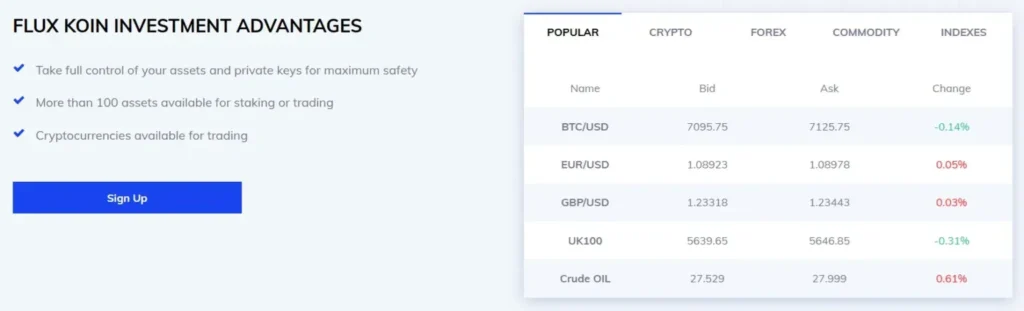 Flux Koin Limited 1 скрин