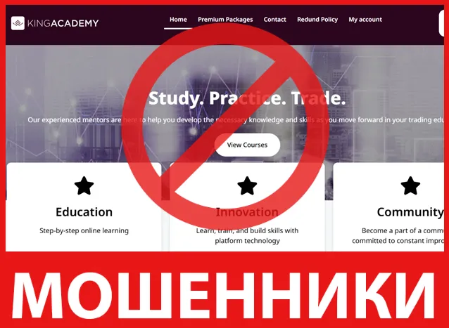 King Academy лицевая сторона скрин
