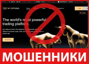 WT Options лицевая сторона скрин