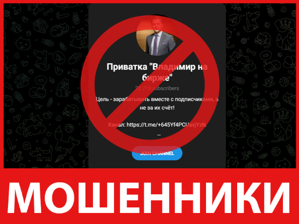 Приватка Владимир на бирже лицевая сторона скрин