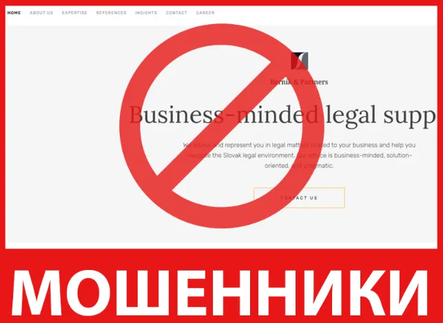 Bernik Partners лицевая сторона скрин