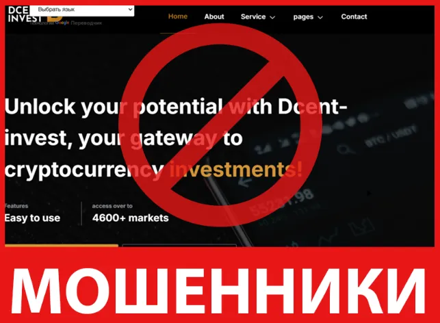 Dcent Invest лицевая сторона скрин