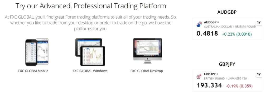 FXC GLOBAL 2 скрин