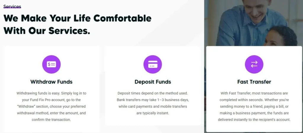 Fund Fix Pro 1 screen