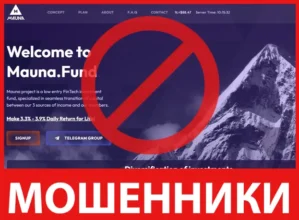 Mauna.Fund лицевая сторона скрин