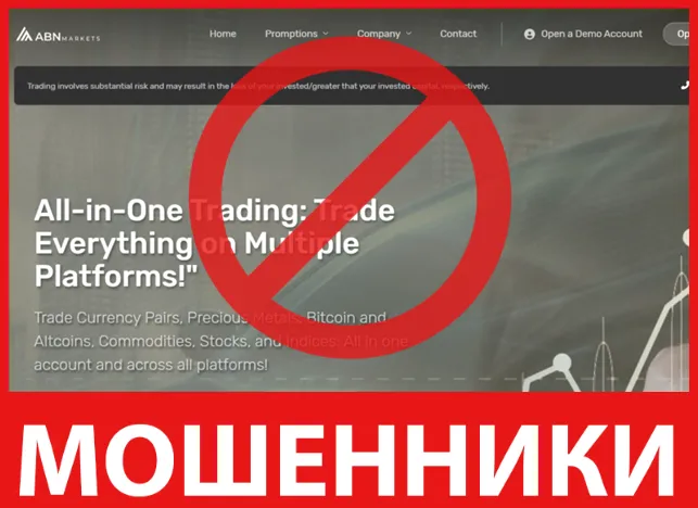 ABN Markets лицевая сторона скрин