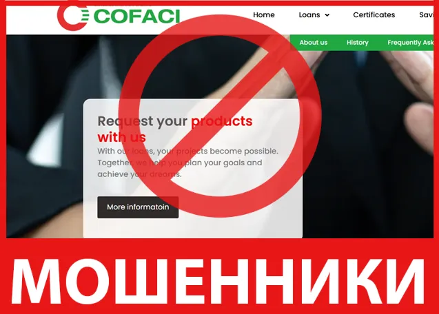 Banco Cofaci лицевая сторона скрин
