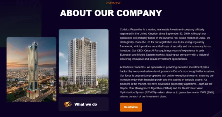 Codelux Properties 1 скрин