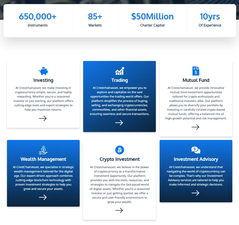 CrestChainAsset 1 скрин