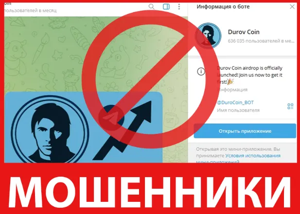 Durov Coin лицевая сторона скрин