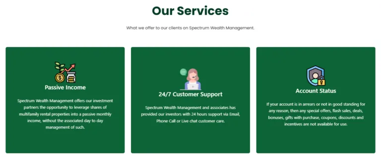 Spectrum Wealth Management 2 скрин