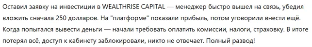 WEALTHRISE CAPITAL 3 скрин