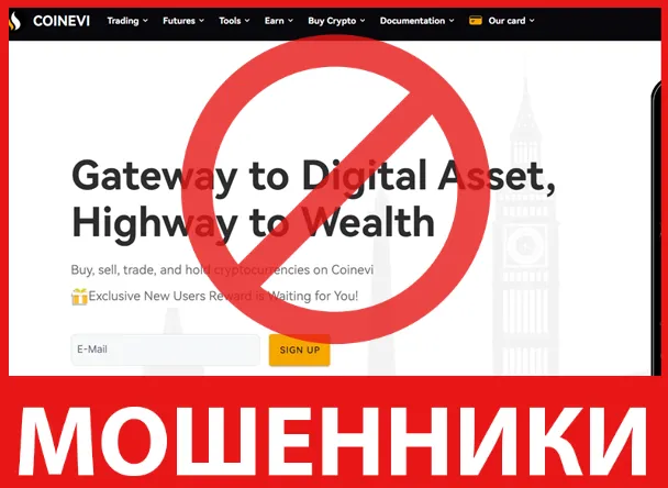 Coinevi лицевая сторона скрин