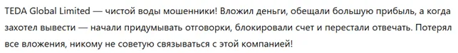 TEDA Global Limited 3 скрин
