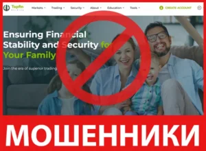 Topfin Holding лицевая сторона скрин