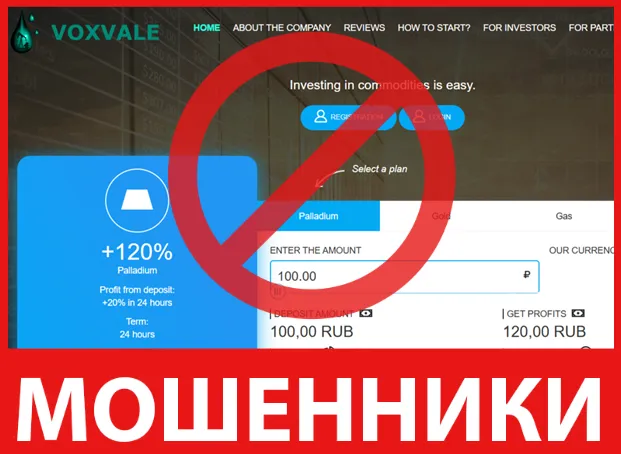 VOXVALE лицевая сторона скрин