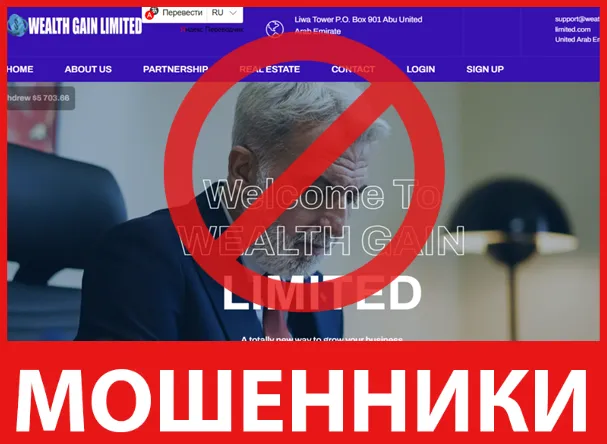 WEATH GAIN LIMITED лицевая сторона скрин