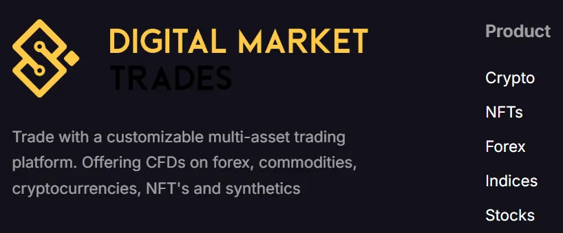 Digital Market Trades 1 скрин