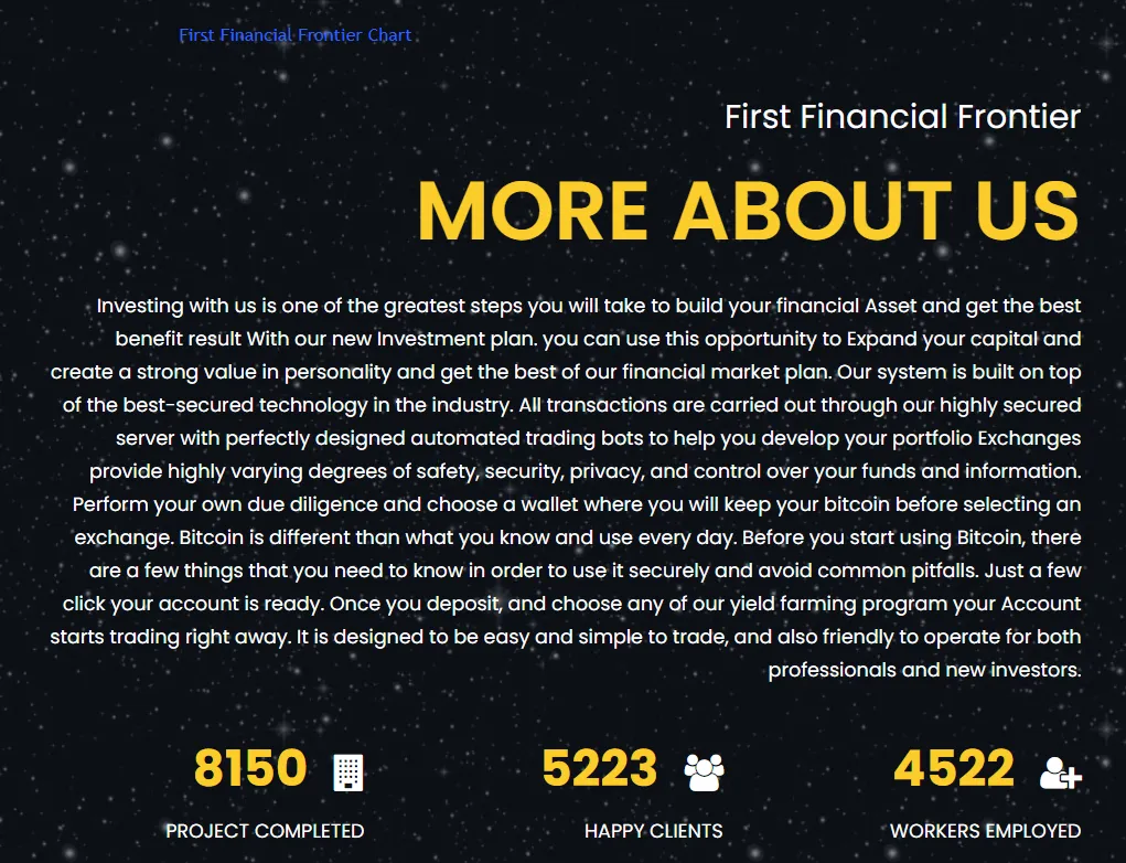 First Financial Frontier 1 скрин