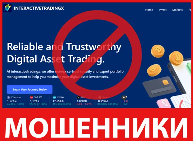 Interactivetradingx лицевая сторона скрин