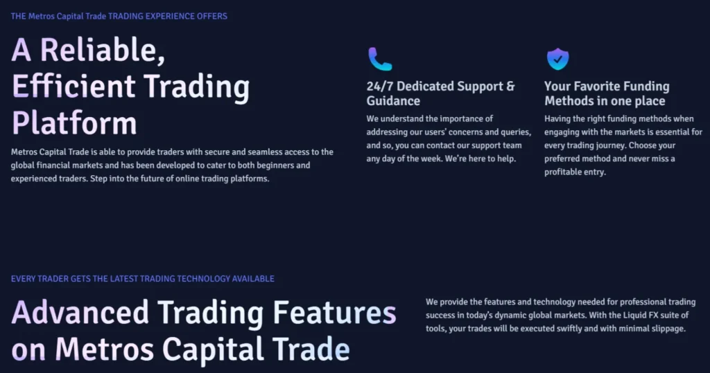 Metros Capital Trade 2 скрин