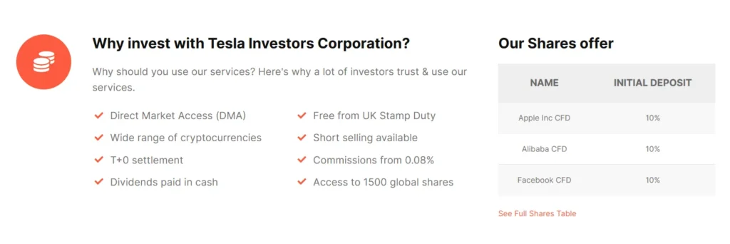Tesla Investors Corporation 2 скрин