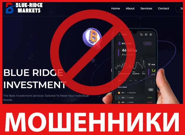 BLUE RIDGE INVESTMENT лицевая сторона скрин