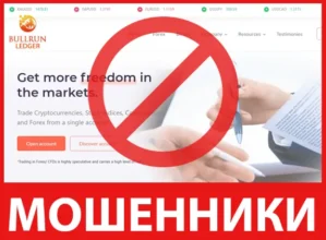 BullRun Ledger лицевая сторона скрин