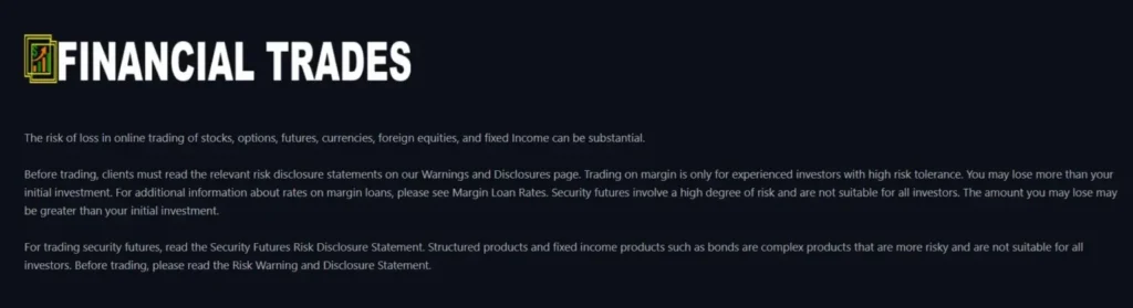 Financial Trades 1 скрин