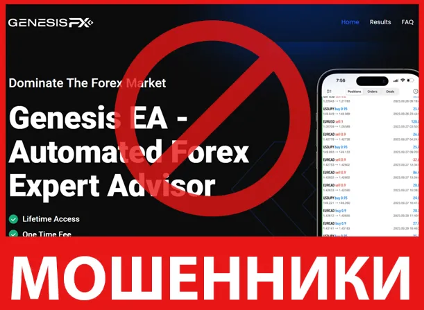Genesis Forex лицевая сторона скрин