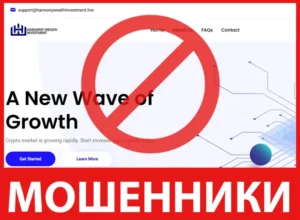 Harmony Wealth Investment лицевая сторона скрин