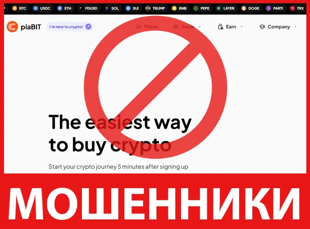 PiaBIT лицевая сторона скрин