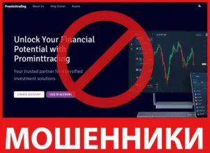 Prominttrading лицевая сторона скрин