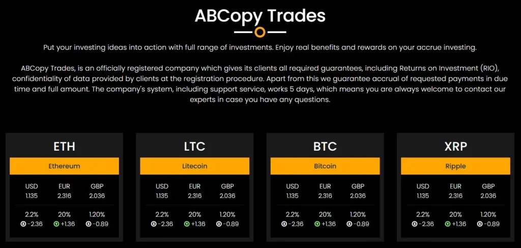 ABCopy Trades 1 скрин