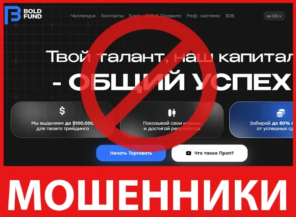 BOLD FUND лицевая сторона скрин