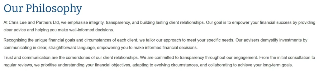 Chris Lee and Partners Ltd 2 скрин