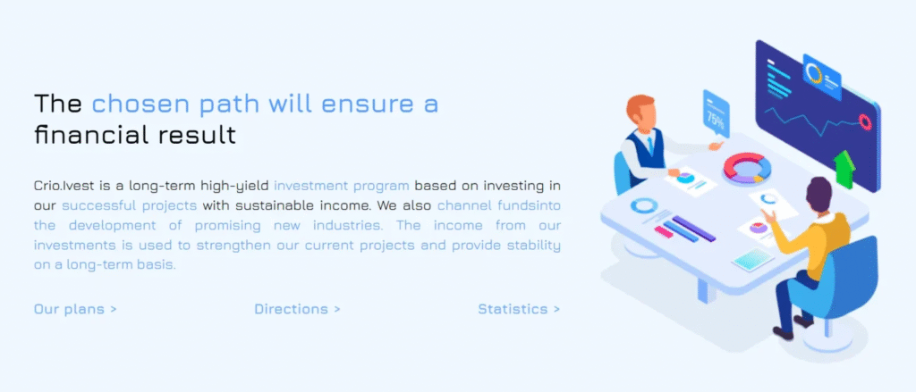 Crio Invest 1 скрин
