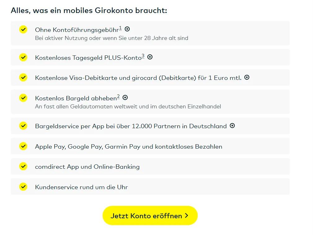 Girokonto 1 скрин