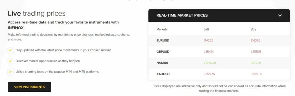 INFINOX 1 скрин