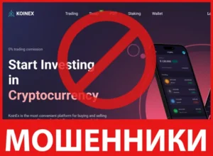KoinEx лицевая сторона скрин