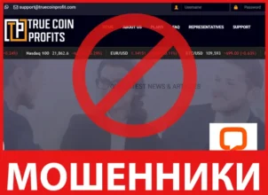 True Coin Profits лицевая сторона скрин
