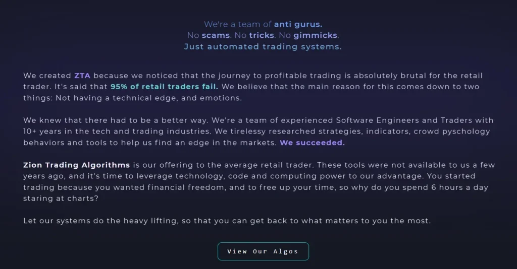 Zion Trading Algos 2 скрин