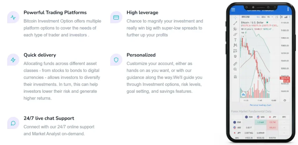 Bitcoin Investment Option 1 скрин