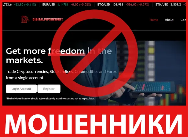 Digitalpipsinsight лицевая сторона скрин