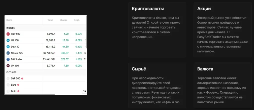 EasySafeTrader 1 скрин