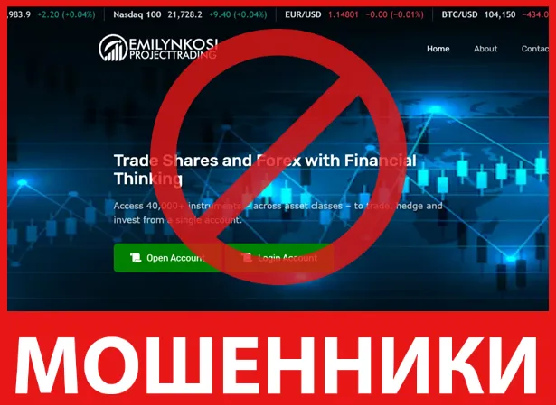 EmilyNkosi Projecttrading лицевая сторона скрин