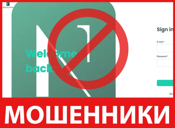 Nexochain лицевая сторона скрин