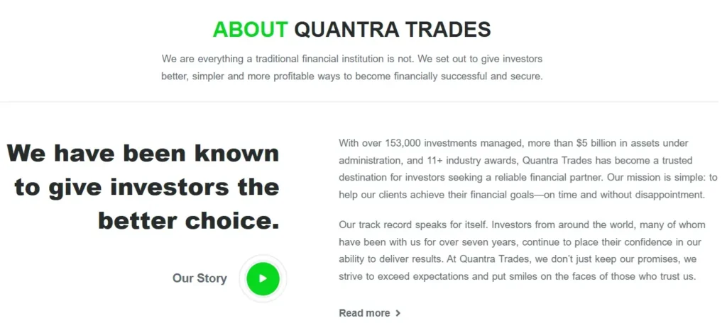 Quantra Trades 2 скрин