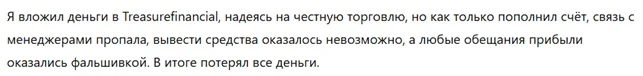 Treasurefinancial 3 скрин