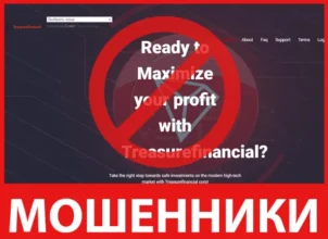 Treasurefinancial лицевая сторона скрин